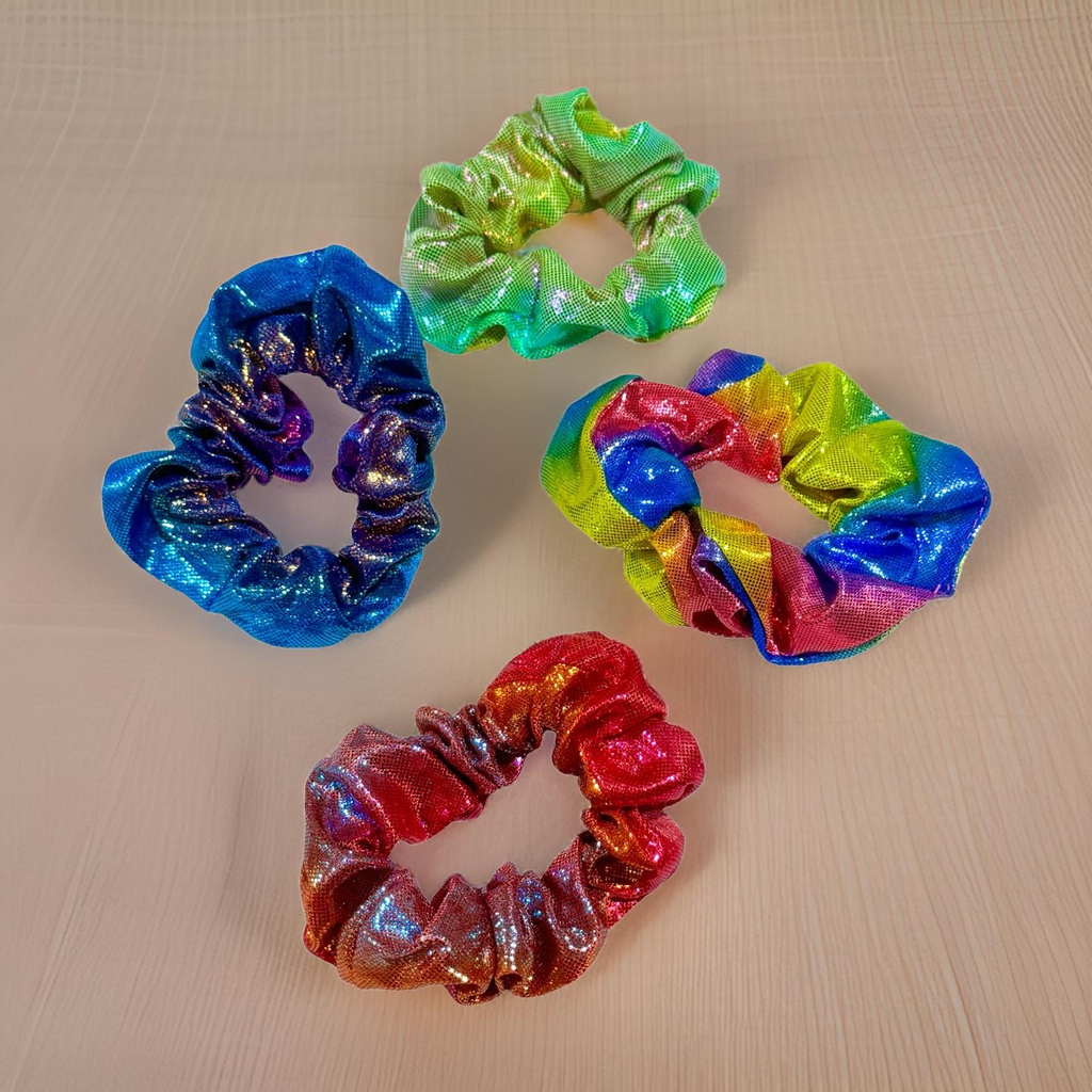 Assorted Holographic Scrunchies