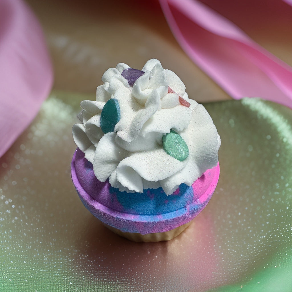 Donut Bath Bomb with Bubble Frosting
