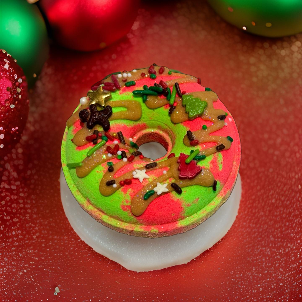 Christmas Donut Bath Bomb
