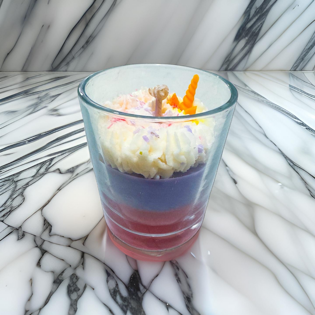 Unicorn Dreaming Dessert Candle - Medium