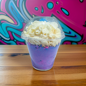 Bubblegum Sorbet Milk Shake Bath Bomb with Bubble Frosting