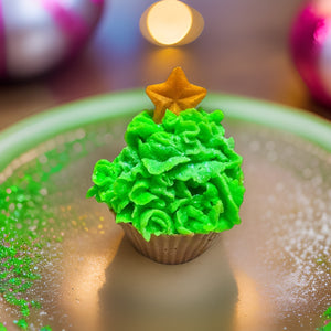 Christmas Tree Cupcake Artisan Soap Type 2
