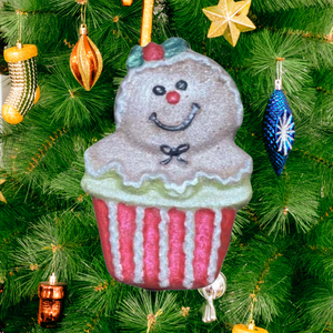 Christmas Gingerbread Cupcake Bath Bomb - Orange & Vanilla