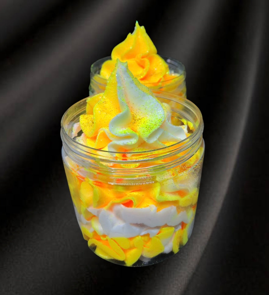 Pineapple, Coconut and Vanilla Whipped Soap Frosting