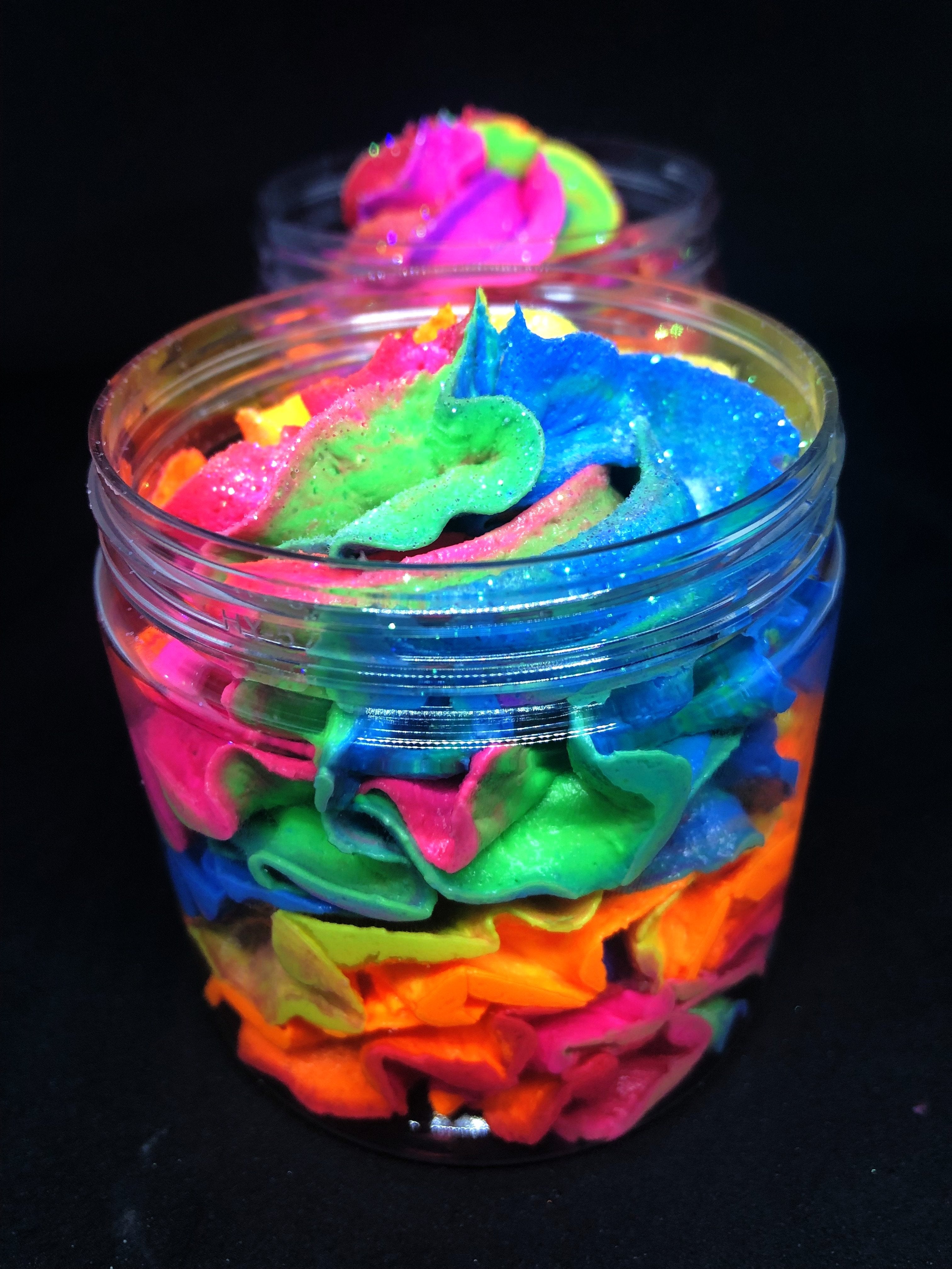 Rainbow Sherbet Whipped Soap Frosting